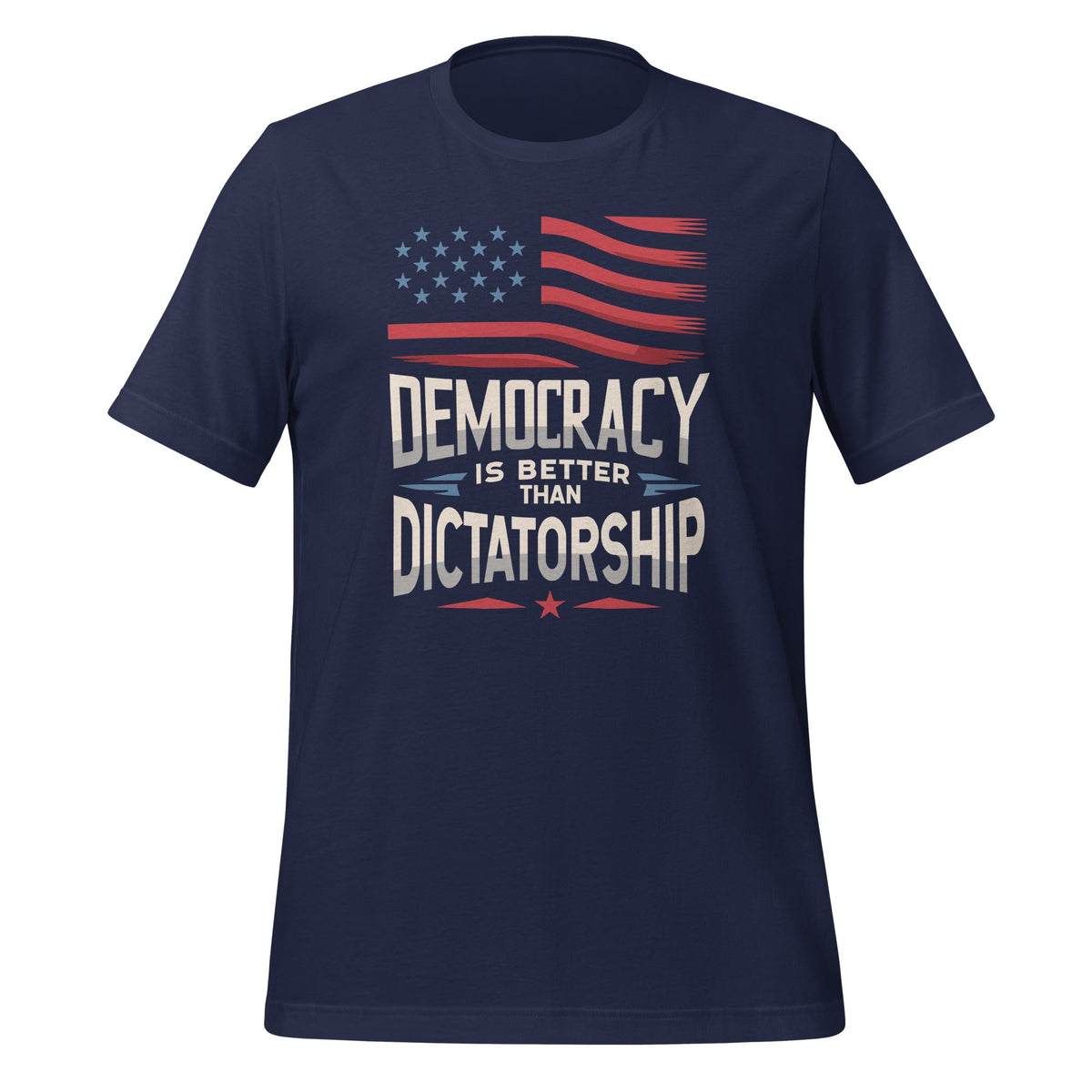 Democracy Is Better Than Dictatorship USA American Flag product image 3
