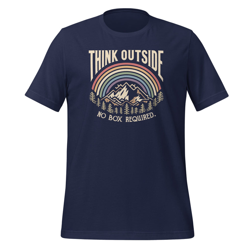 Think Outside No Box Required Funny Camping Hiking Nature product image 3