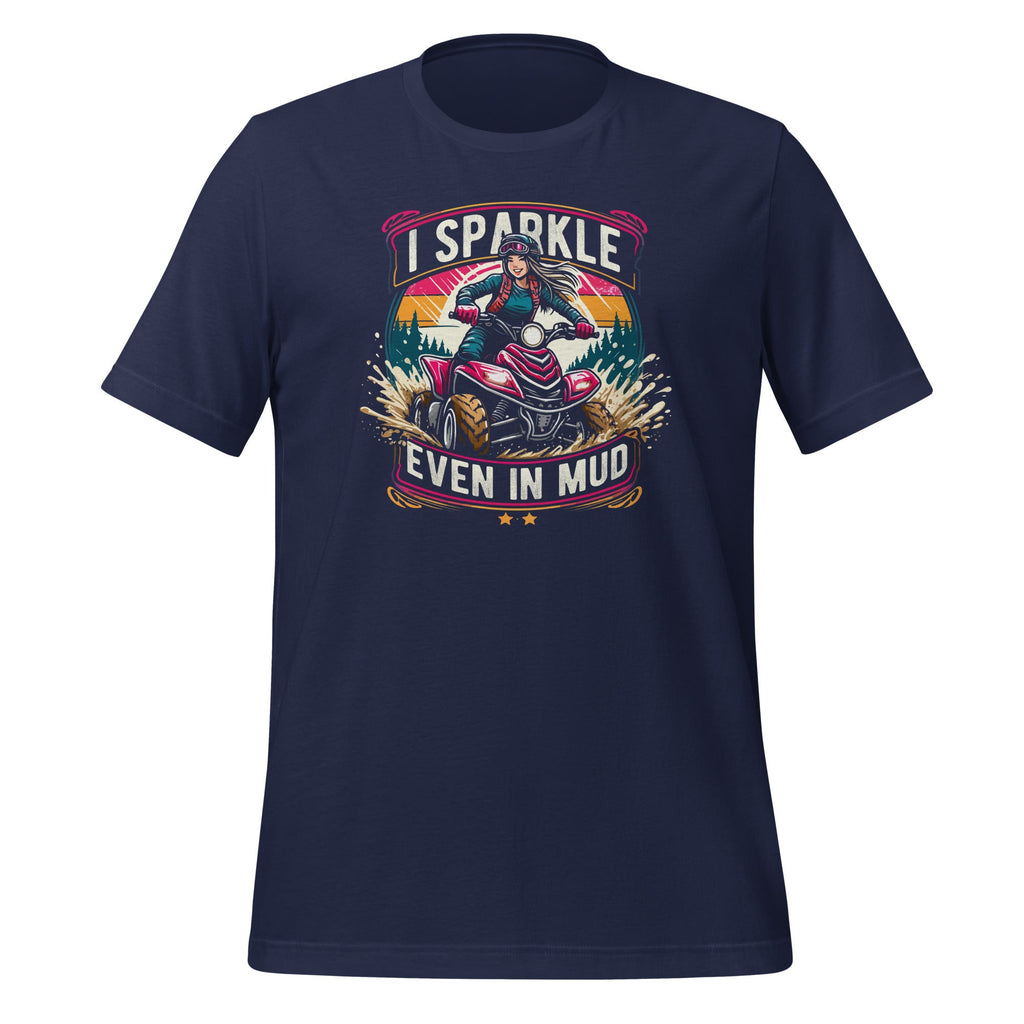 I Sparkle Even in Mud Run Princess ATV Girls Unisex T-Shirt product image 3