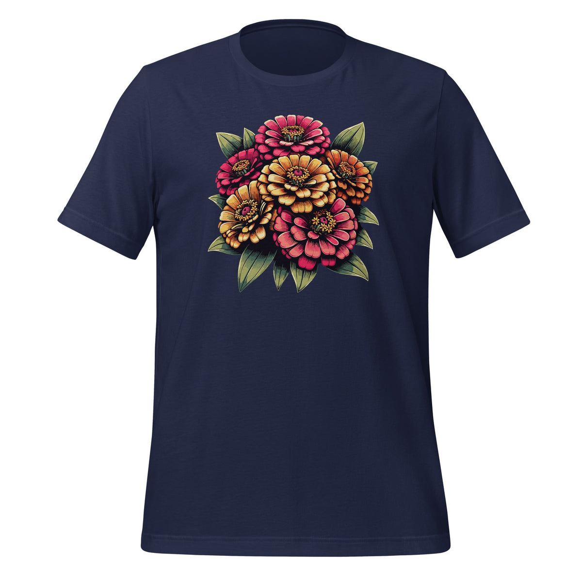 Cool Multicolor Zinnias Flowers Plants Garden Fans Unisex product image 3