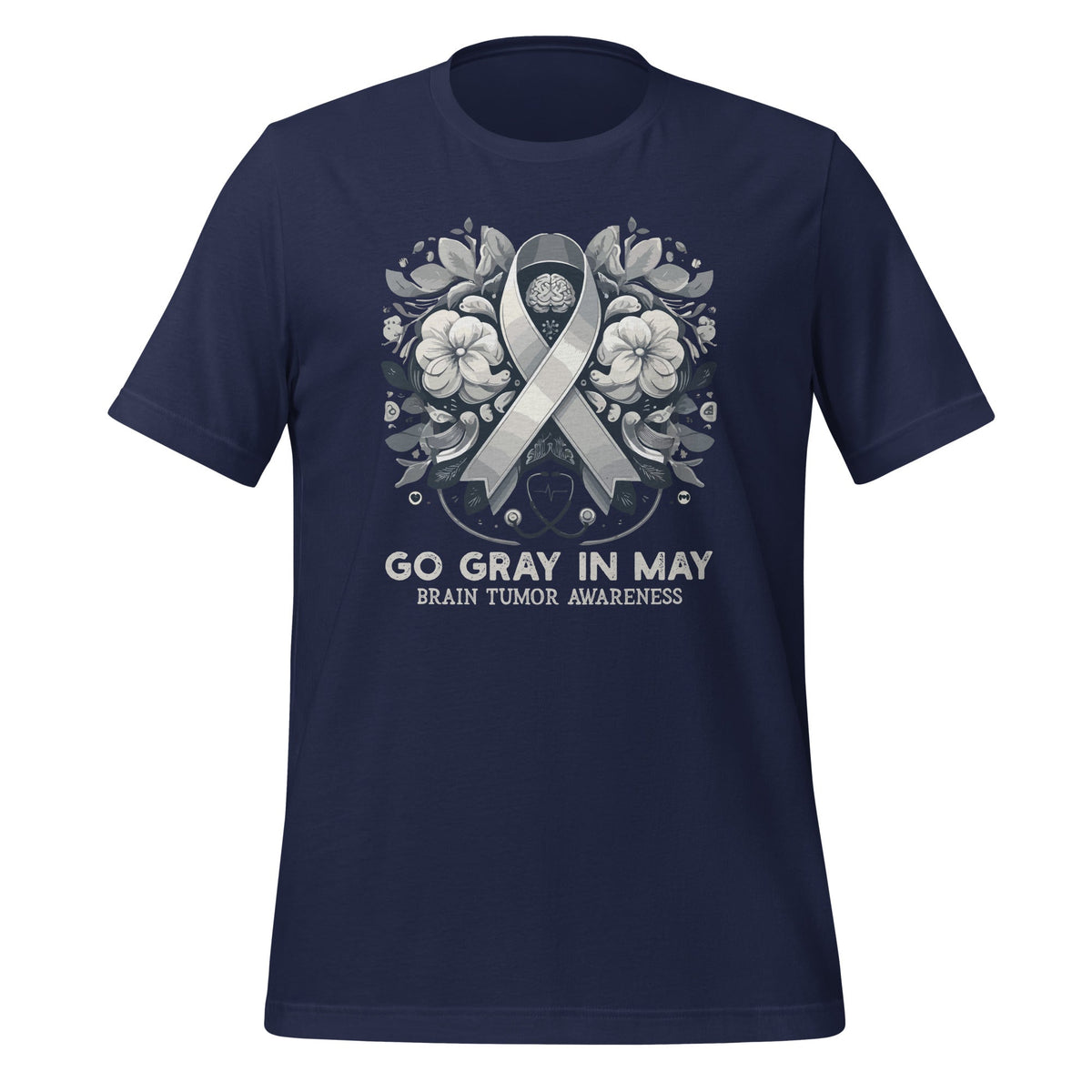 Go Gray In May Brain Tumor Cancer Awareness Day Grey Ribbon product image 3