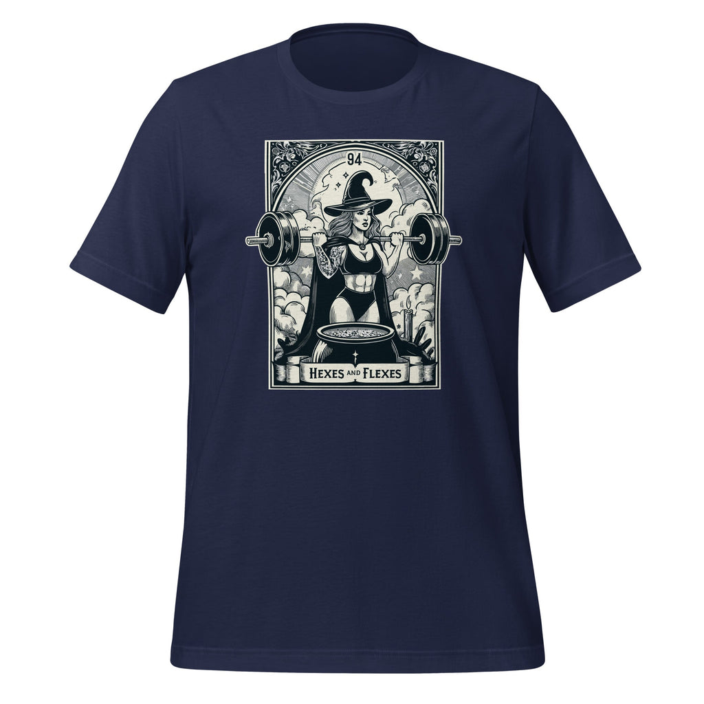 Witch Workout Fitness Deadlifting Hexes Flexes Tarot Card product image 3