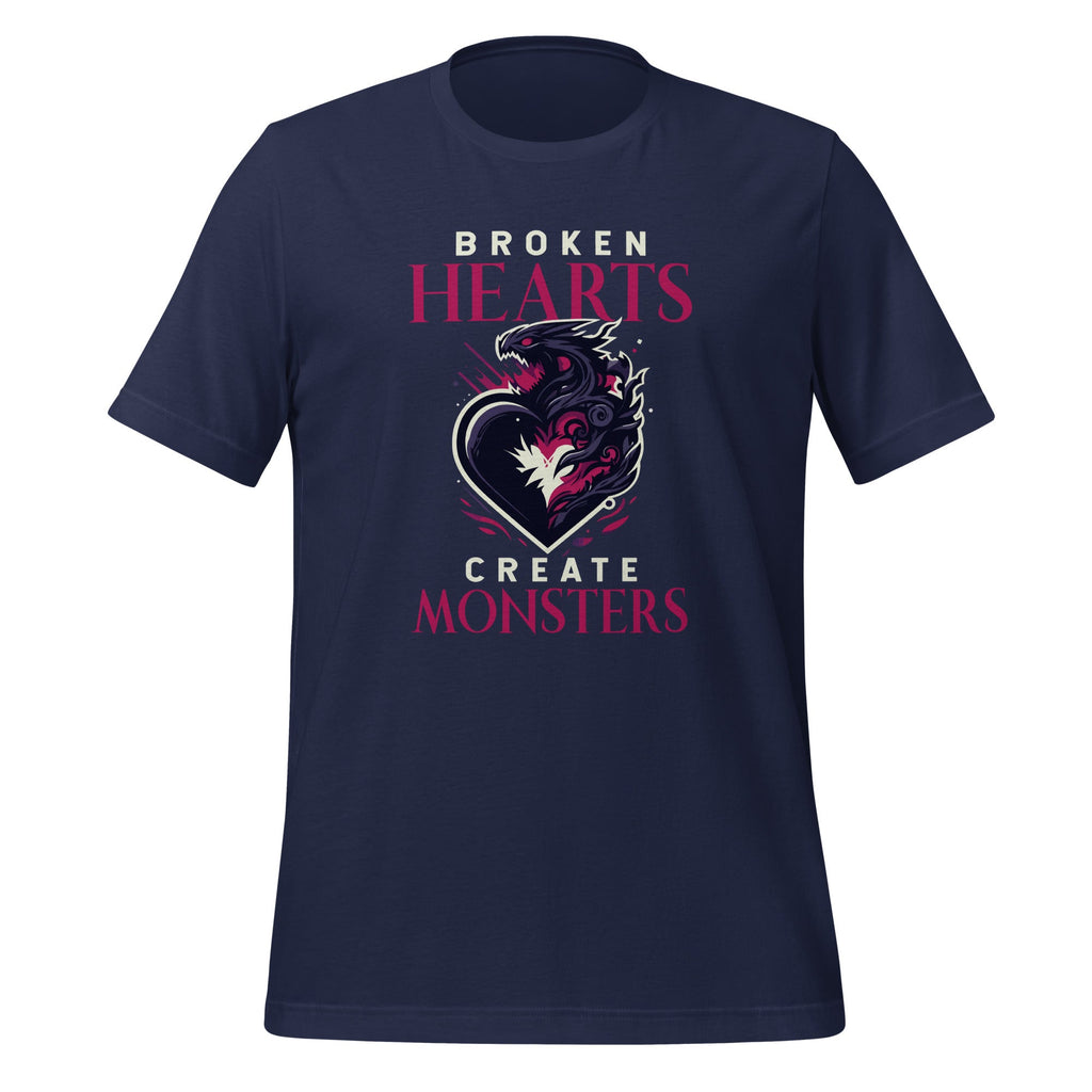 Broken Hearts Create Monsters Funny Quote Saying Unisex product image 3