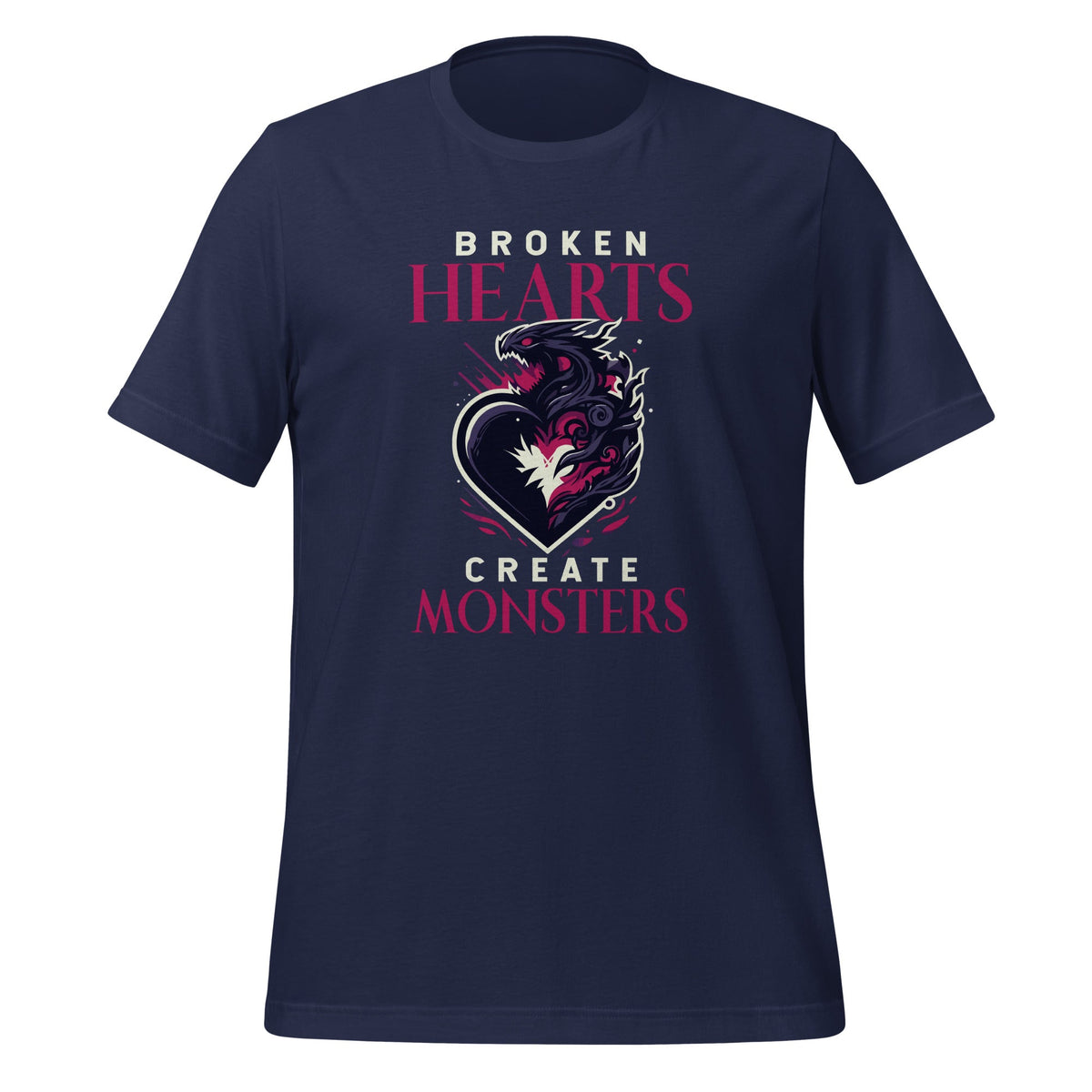 Broken Hearts Create Monsters Funny Quote Saying Unisex product image 3