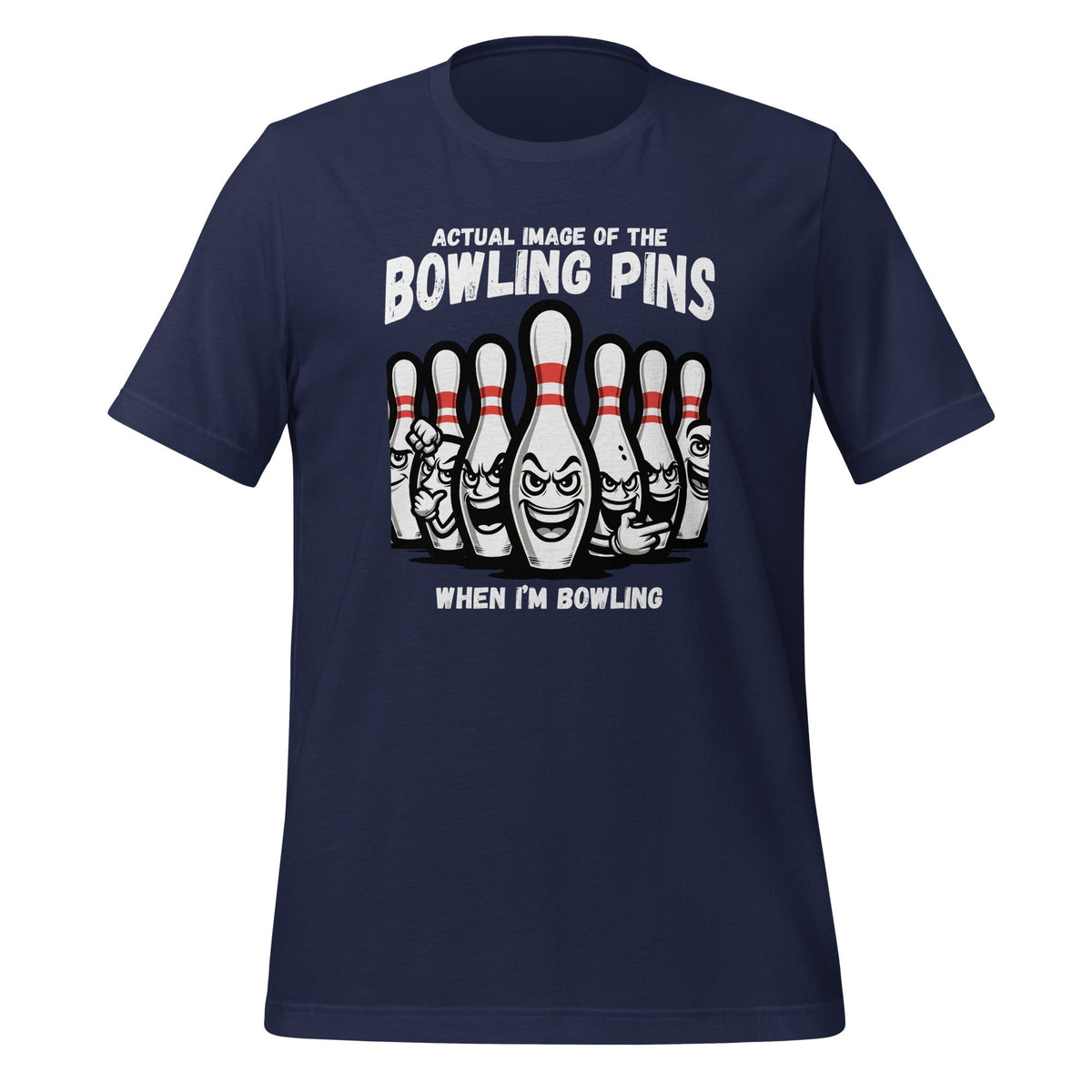 Seven Ten Pin Laughing Mocking Funny Bowling Pins Unisex product image 3