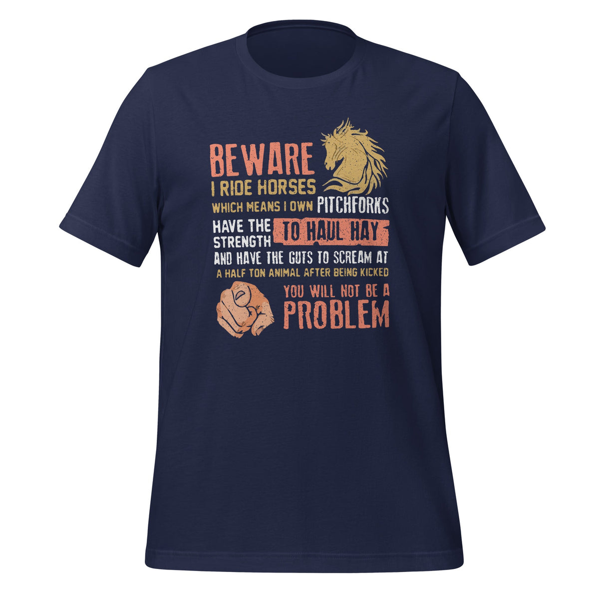 Beware I Ride Horses Which Means I Own Funny Horse Lover product image 3