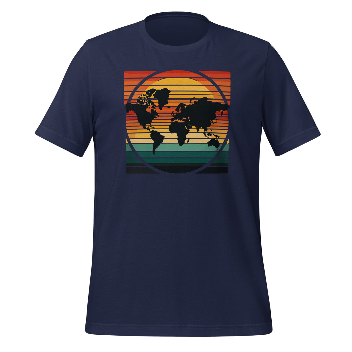 Retro World Map Cool Vintage Sunset Globe Cartography product image 3