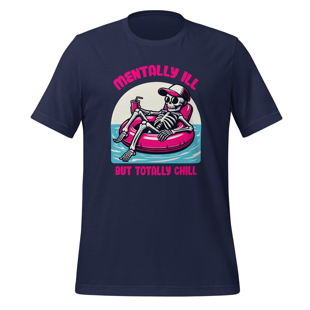 Mentally Ill But Totally Chill Funny Mental Health Skeleton product image 3