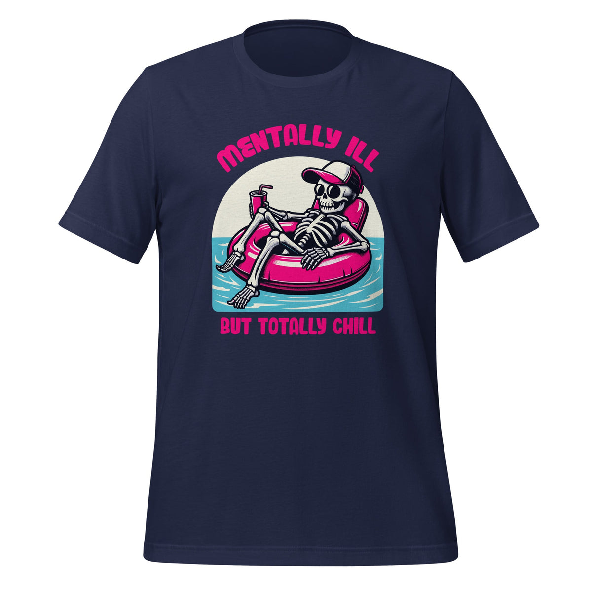 Mentally Ill But Totally Chill Funny Mental Health Skeleton product image 3