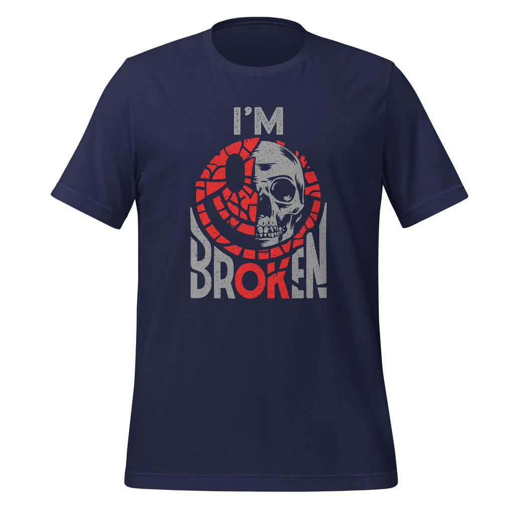 Confused Smile I'm Broken Invisible Illness I'm OK Unisex product image 3