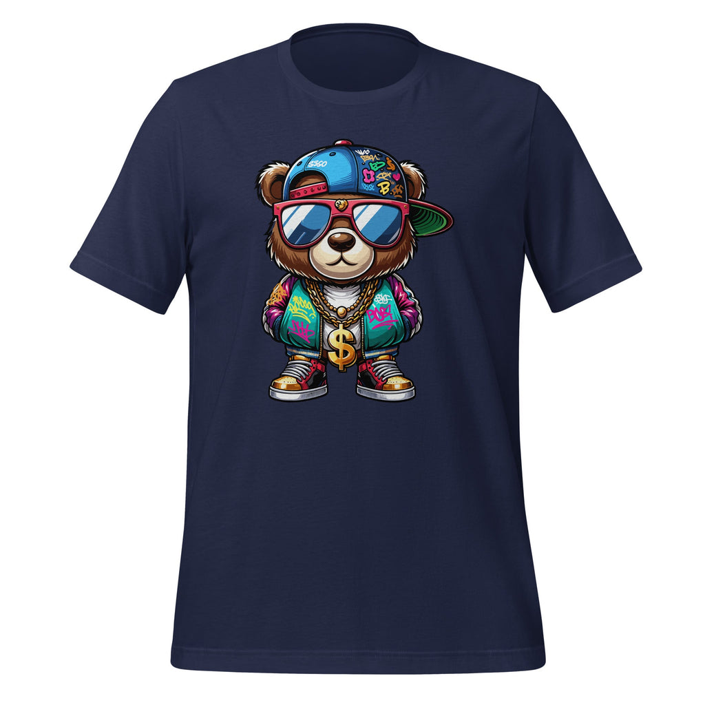 Cute Hip Hop Bear 90 Art Graffiti Fans Lovers Unisex T-Shirt product image 3