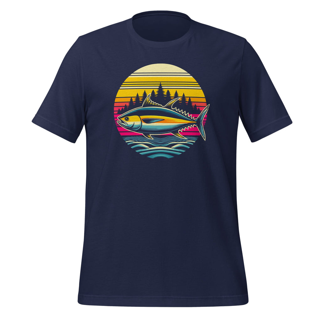 Tuna Fishing Sunset Retro Style Vintage 80s 70s Unisex product image 3