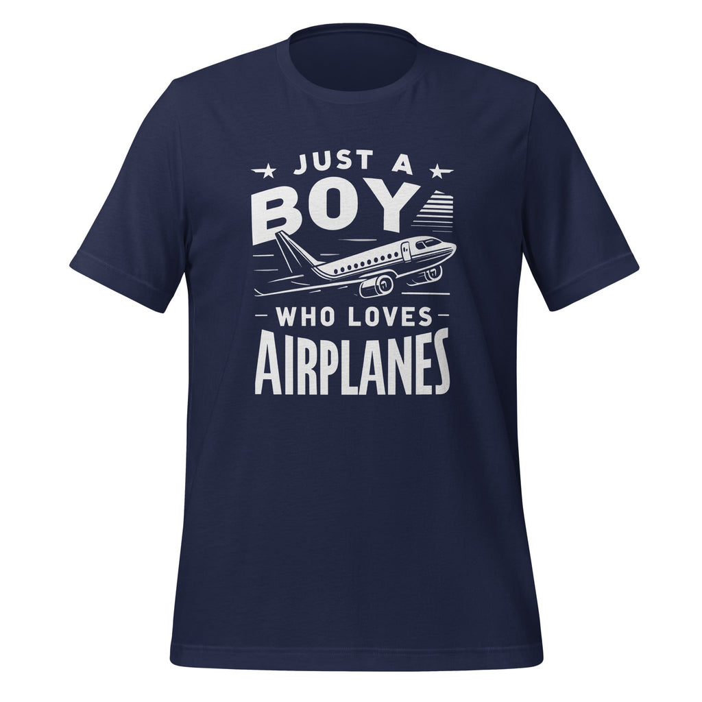 Just A Boy Who Loves Airplanes Airplane Pilot Lovers Unisex product image 3