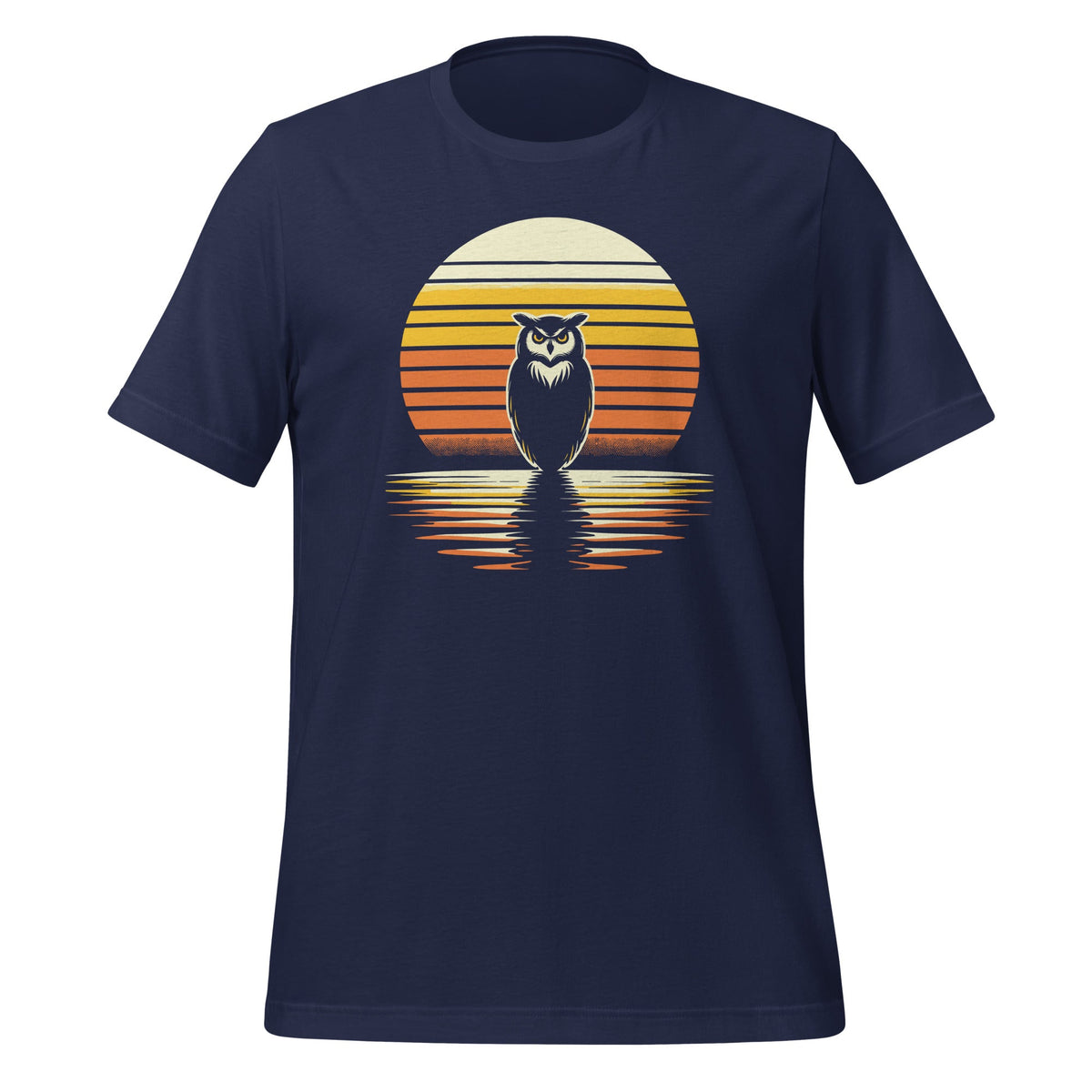 Owl Bird Sunset Retro Style Safari Vintage 70s Unisex product image 3