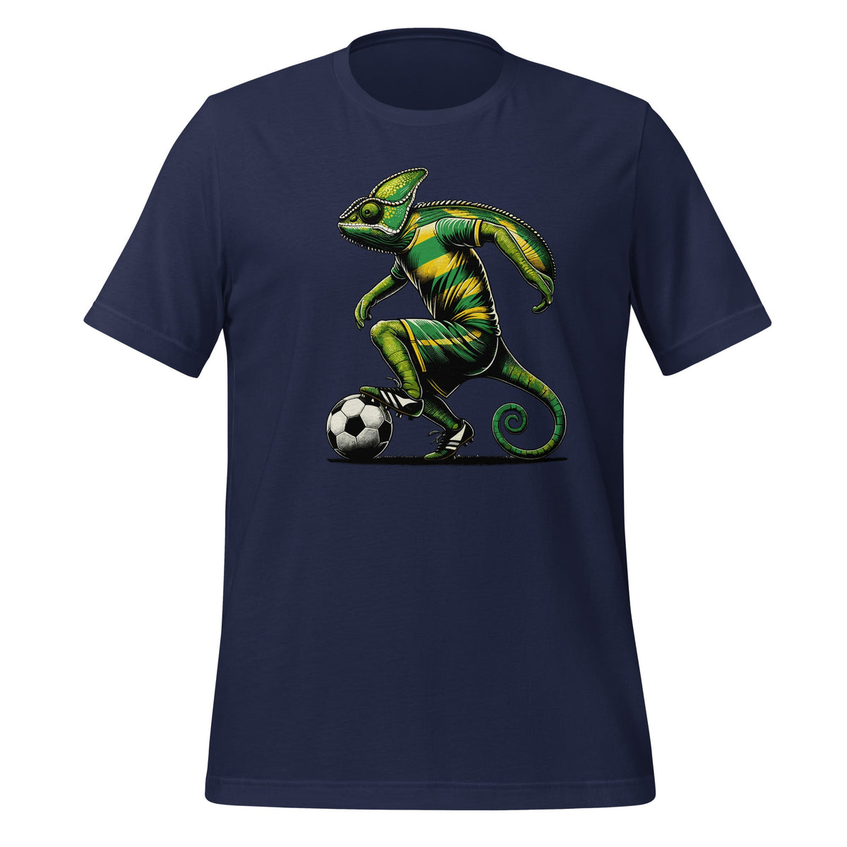 Chameleon Lizards Soccer Player Reptile Pet Unisex T-Shirt product image 3