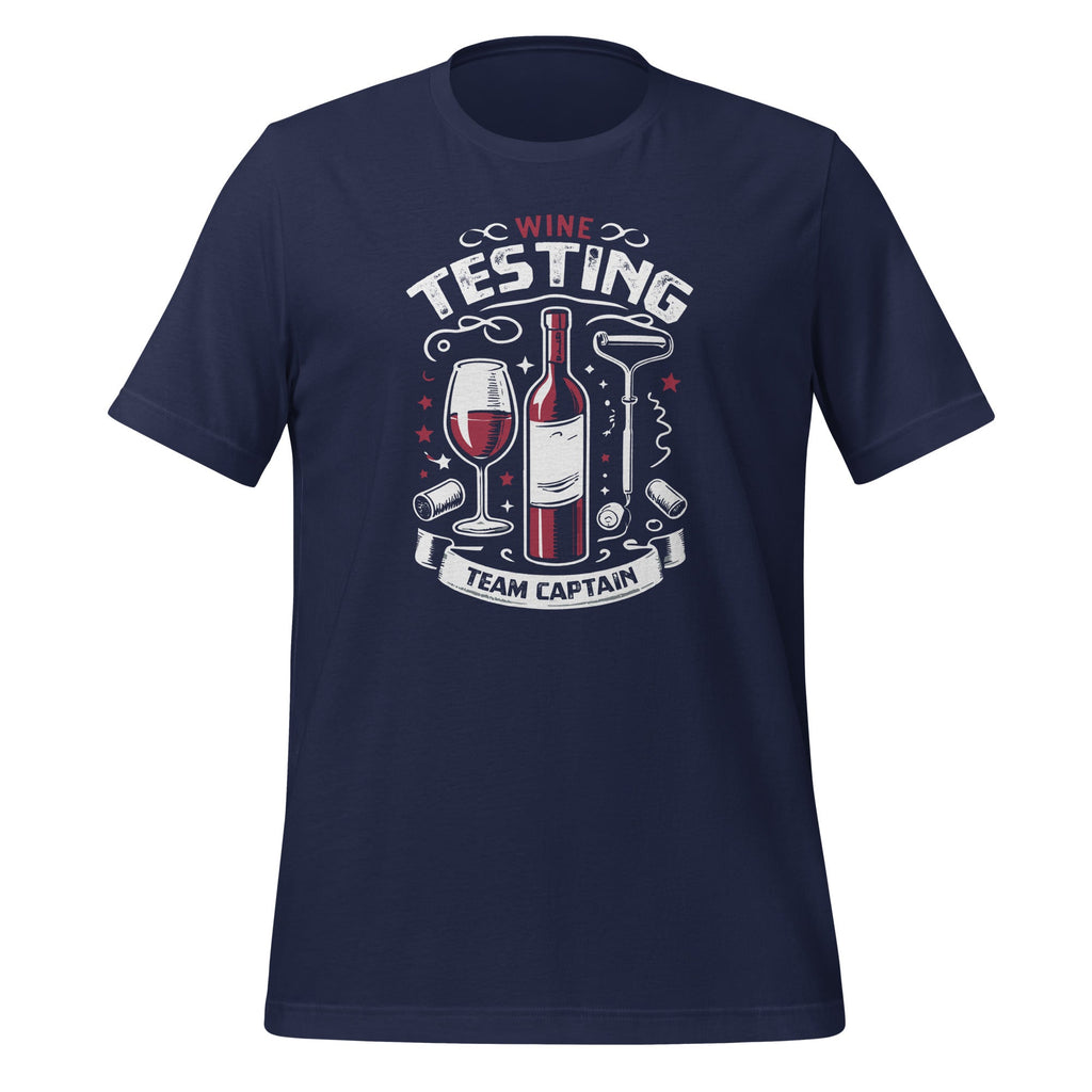Wine Tasting Team Captain Funny Day Drinking Unisex T-Shirt product image 3