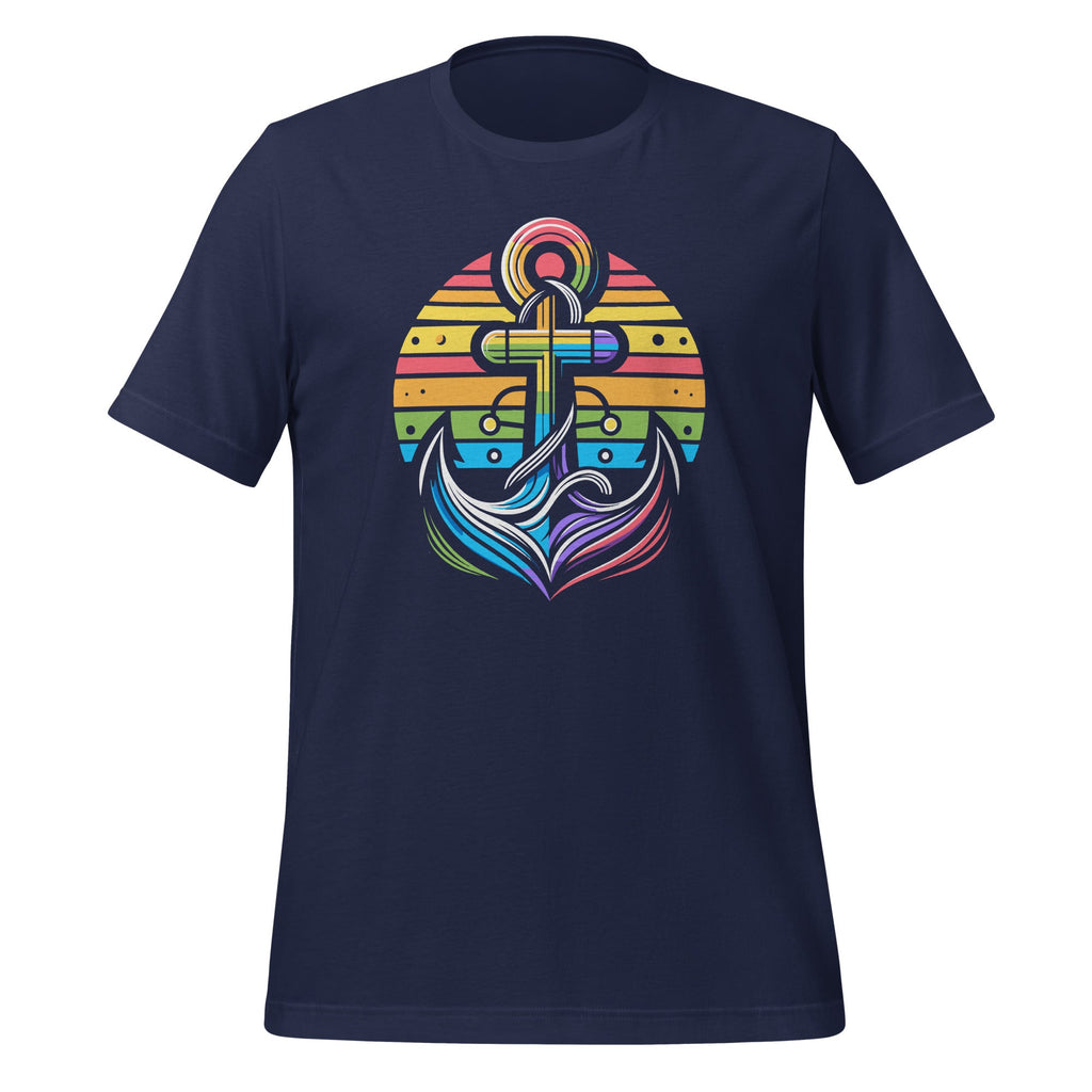 Rainbow Color Boat Anchor LGBTQ Gay Pride Support Captain product image 3