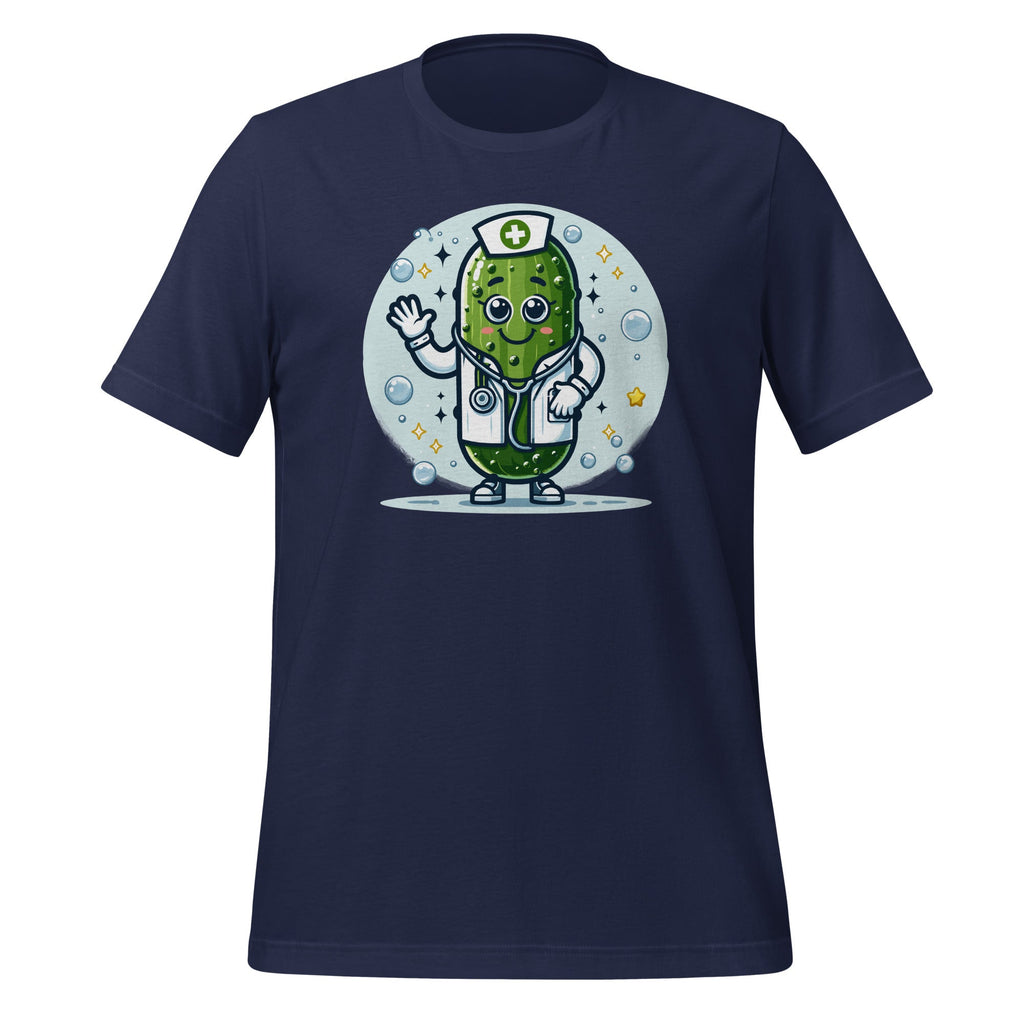 Funny Doctor Nurse Pickle Physician Art Unisex T-Shirt product image 3