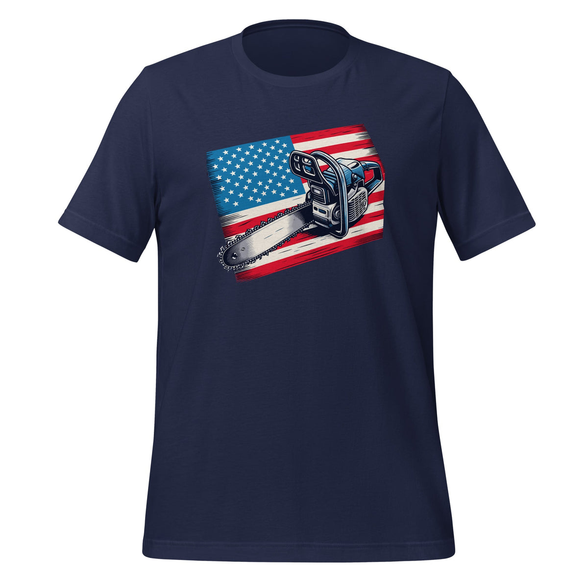Patriotic American Flag 4th Of July Chainsaw Logger Unisex product image 3