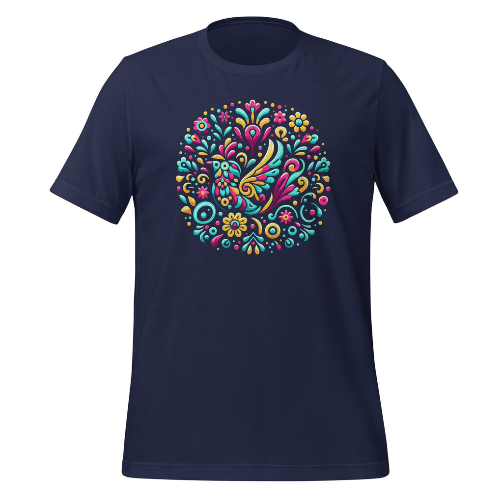 Floral Bird Otomi Mexican Embroidery Style Mexicano Unisex product image 3