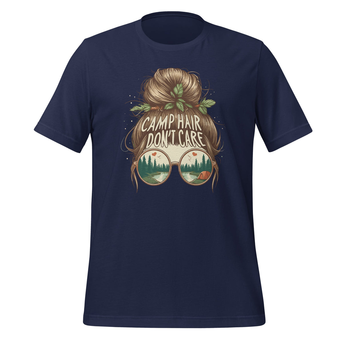 Camp Hair Don't Care Messy Bun Funny Camping Camper Unisex product image 3