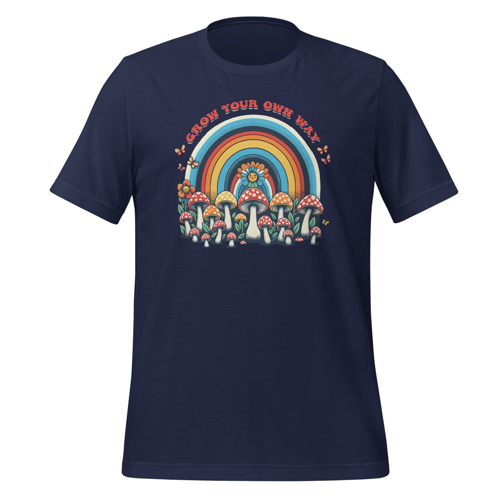 Grow Your Own Way Rainbow Mushrooms Flower Groovy Vintage product image 3