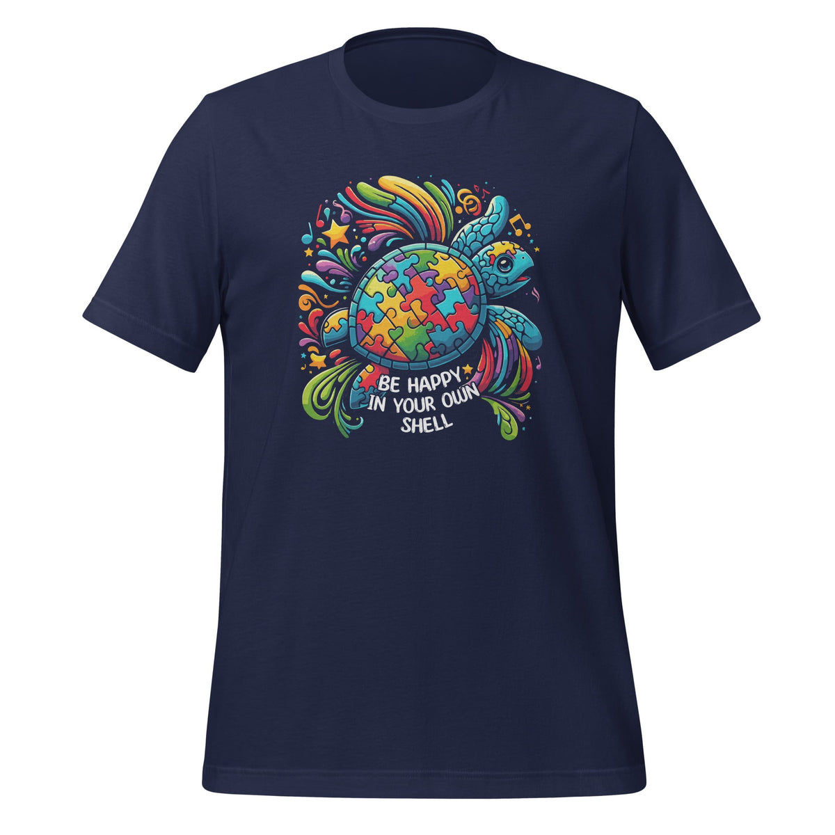 Puzzle Turtle Be Happy In Your Own Shell Autism Awareness product image 3