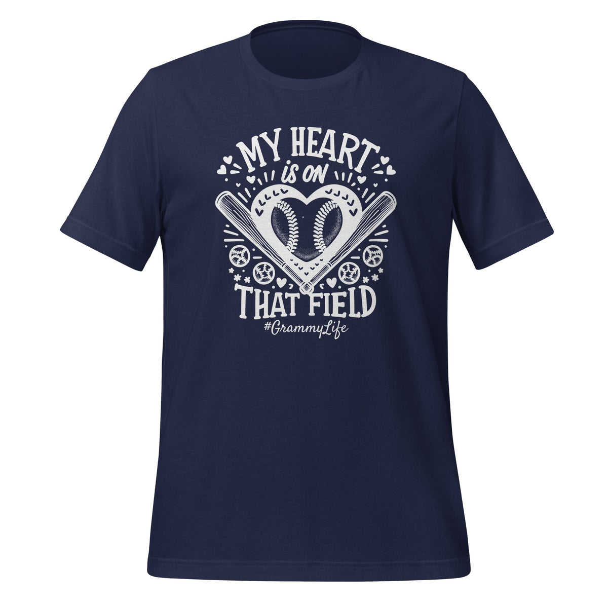 My Heart is on That Field Baseball Softball Grammy Unisex product image 3