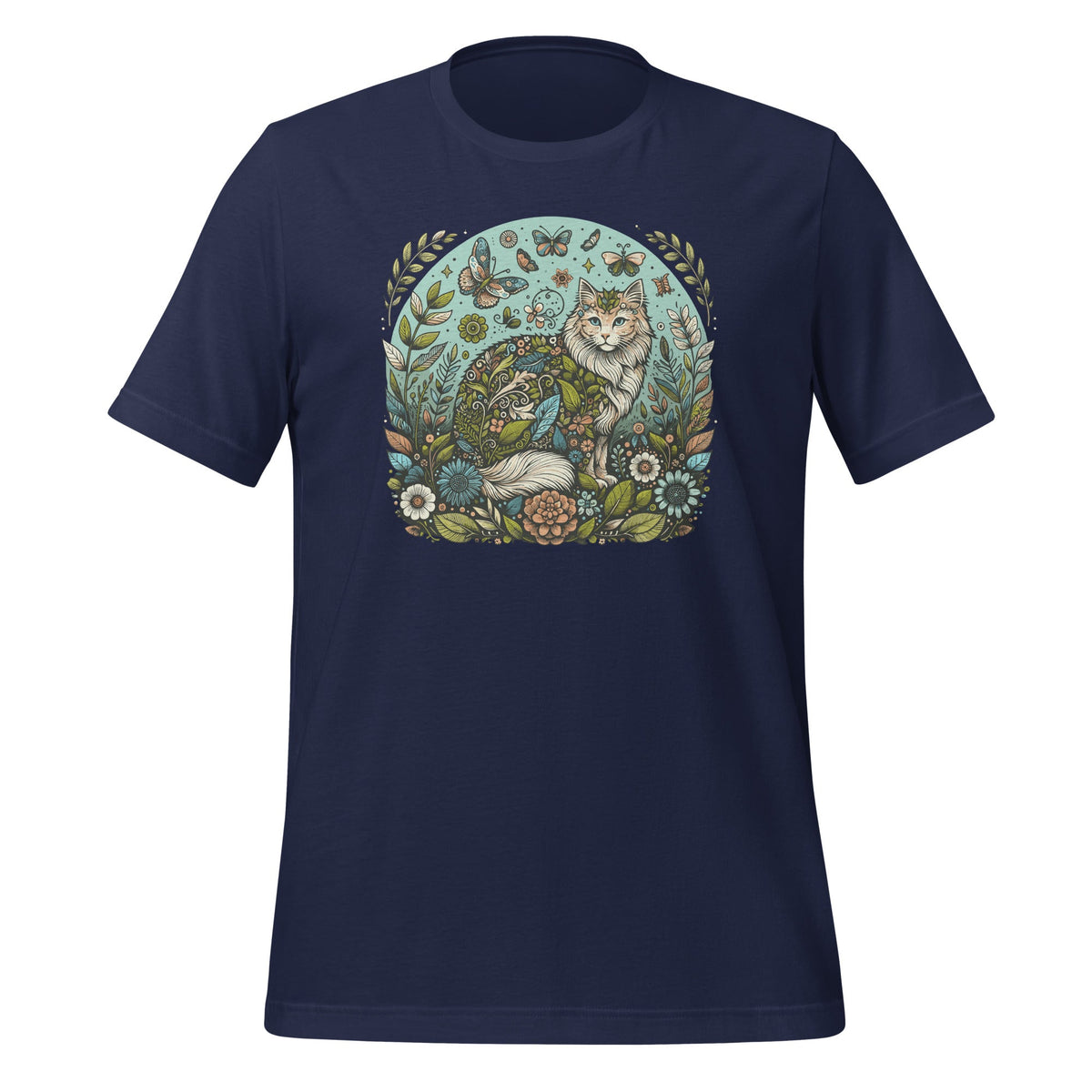 Cottagecore Cat Aesthetic Garden Nature Lover Unisex T-Shirt product image 3
