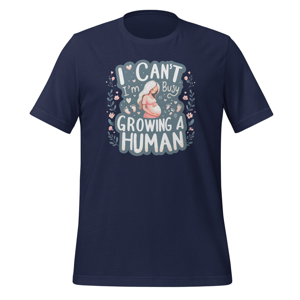 I Can't I'm Busy Growing A Human Mom Pregnancy Announcement product image 3