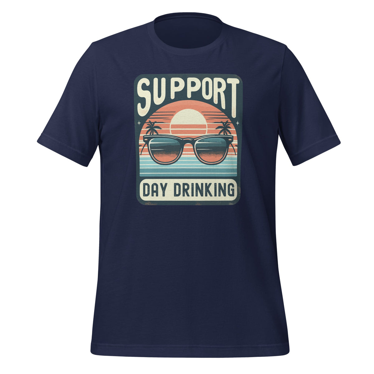 Support Day Drinking Funny Summer Beach Vacation Vintage product image 3
