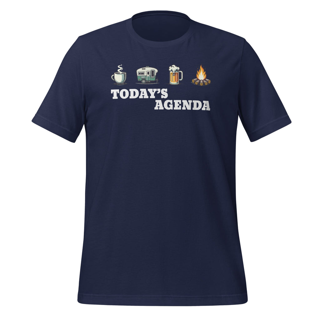 Today's Agenda Camping Coffee Pop Up Camper Beer Campfire product image 3