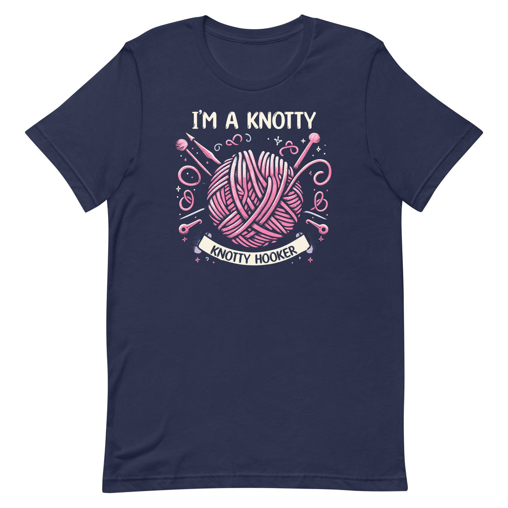I'm A Knotty Hooker Funny Crochet Knitting Hobby Unisex product image 2