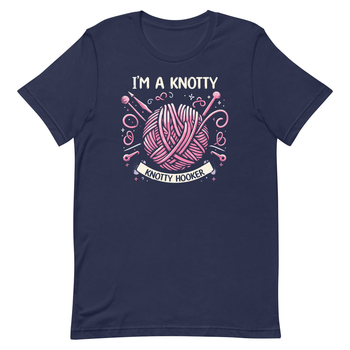 I'm A Knotty Hooker Funny Crochet Knitting Hobby Unisex product image 2