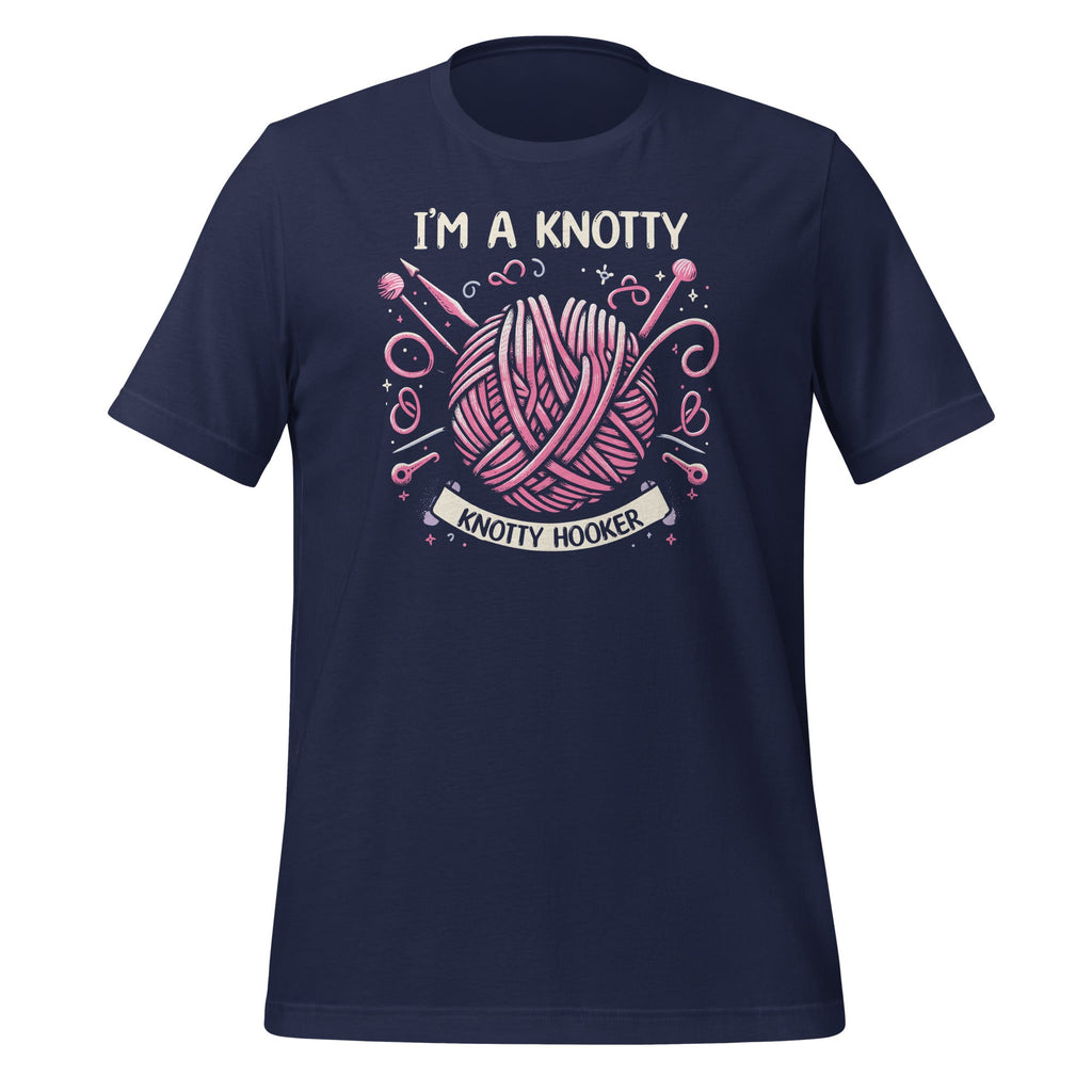 I'm A Knotty Hooker Funny Crochet Knitting Hobby Unisex product image 3