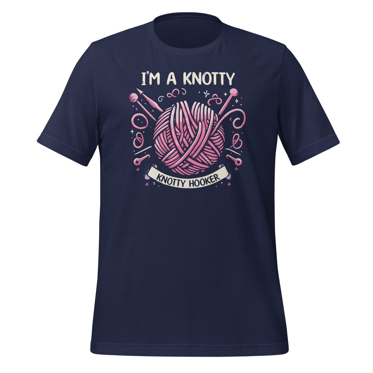 I'm A Knotty Hooker Funny Crochet Knitting Hobby Unisex product image 3