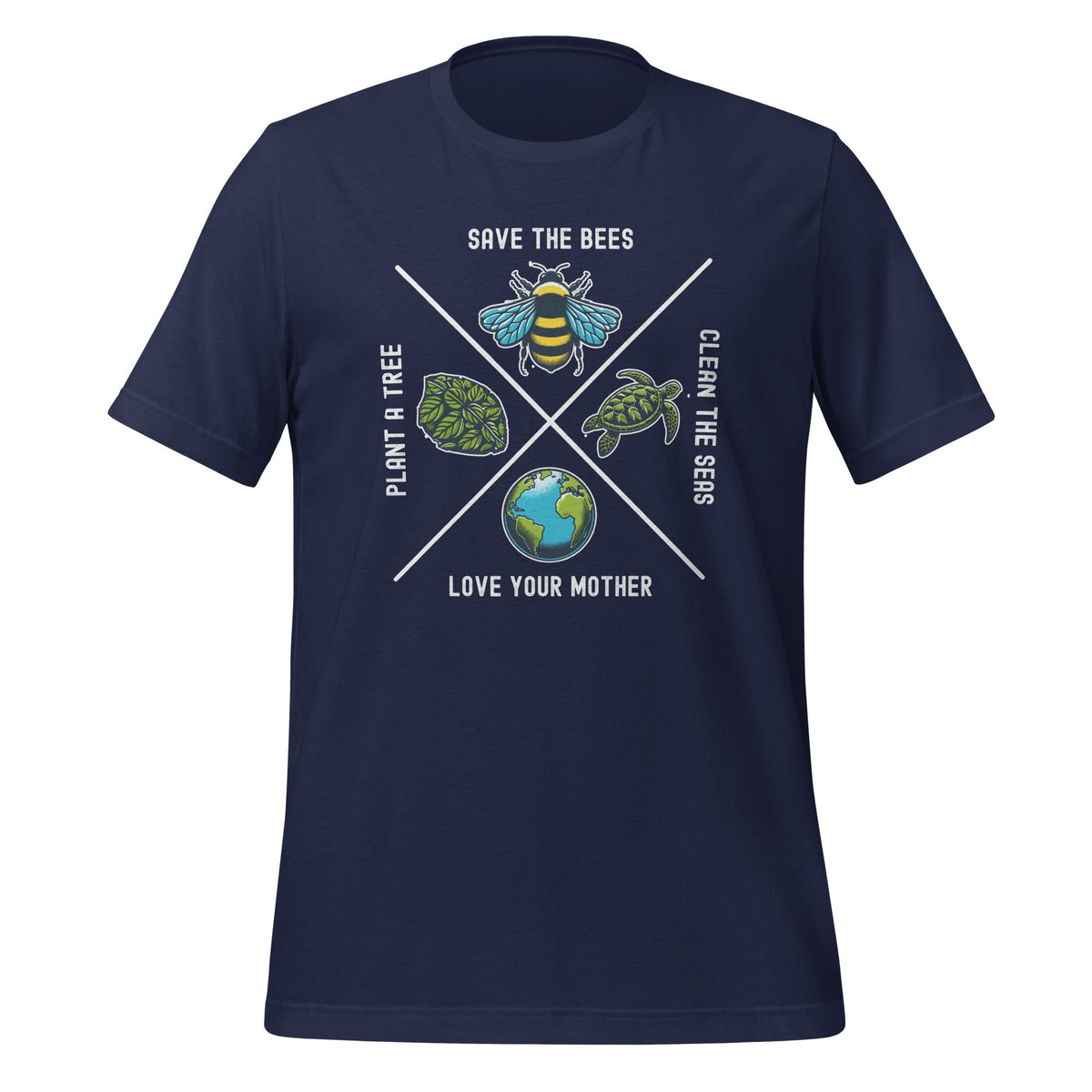 Earth Day Save the Bees Plant More Trees Clean Seas Unisex product image 3