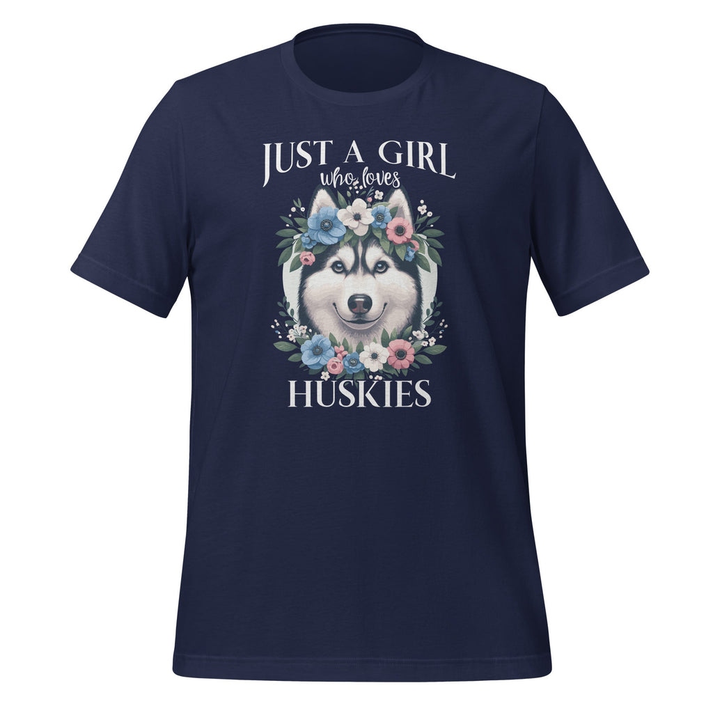 Just a Girl Who Loves Huskies Husky Pet Animal Lover Unisex product image 3