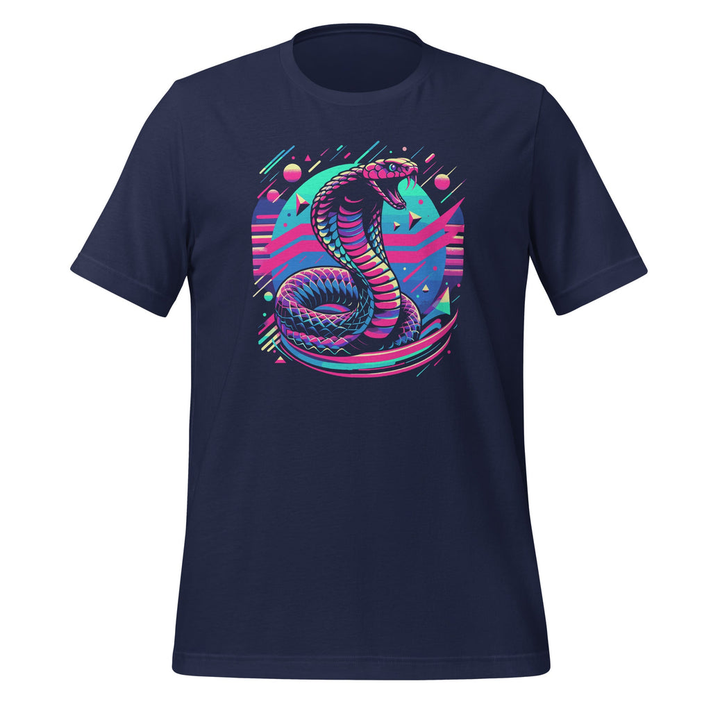 Colorful Cobra Vaporwave Style Vivid Reptile Venom Snake product image 3