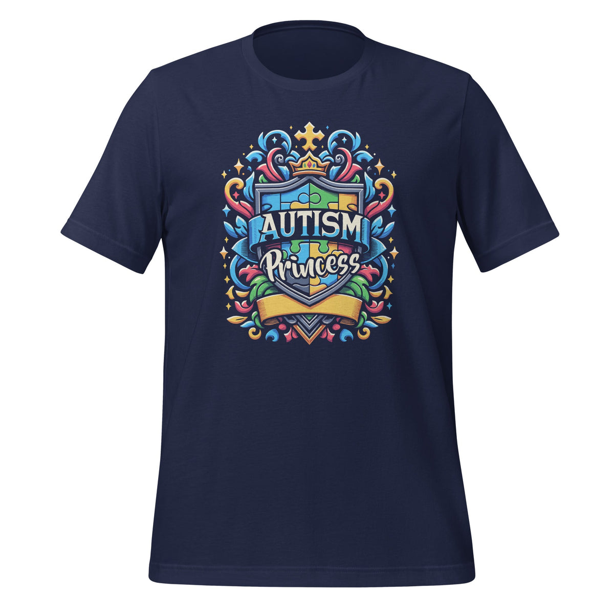 Autism Princess Autistic Puzzle Support Awareness Unisex product image 3