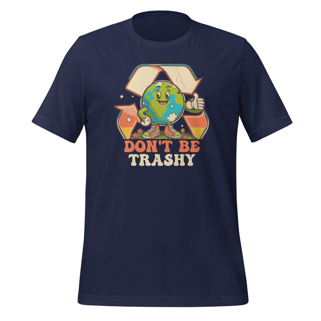 Earth Day Don't Be Trashy Retro Aesthetics Funny Unisex product image 3