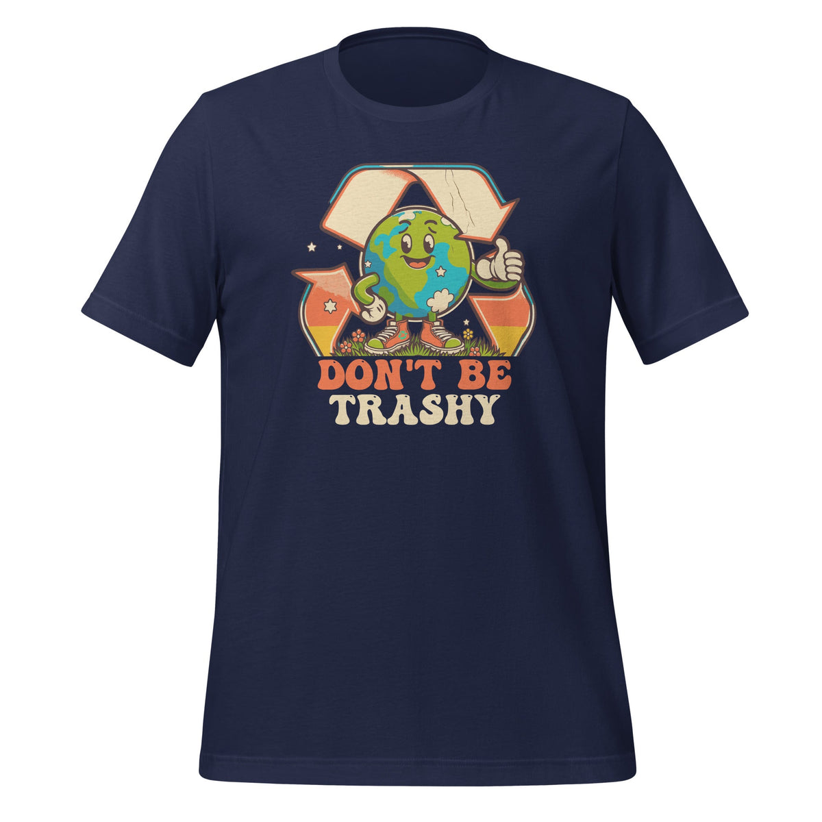 Earth Day Don't Be Trashy Retro Aesthetics Funny Unisex product image 3
