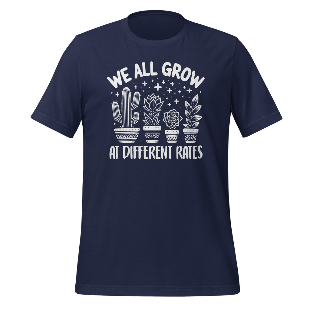 We All Grow At Different Rates Cactus School Teacher Unisex product image 3