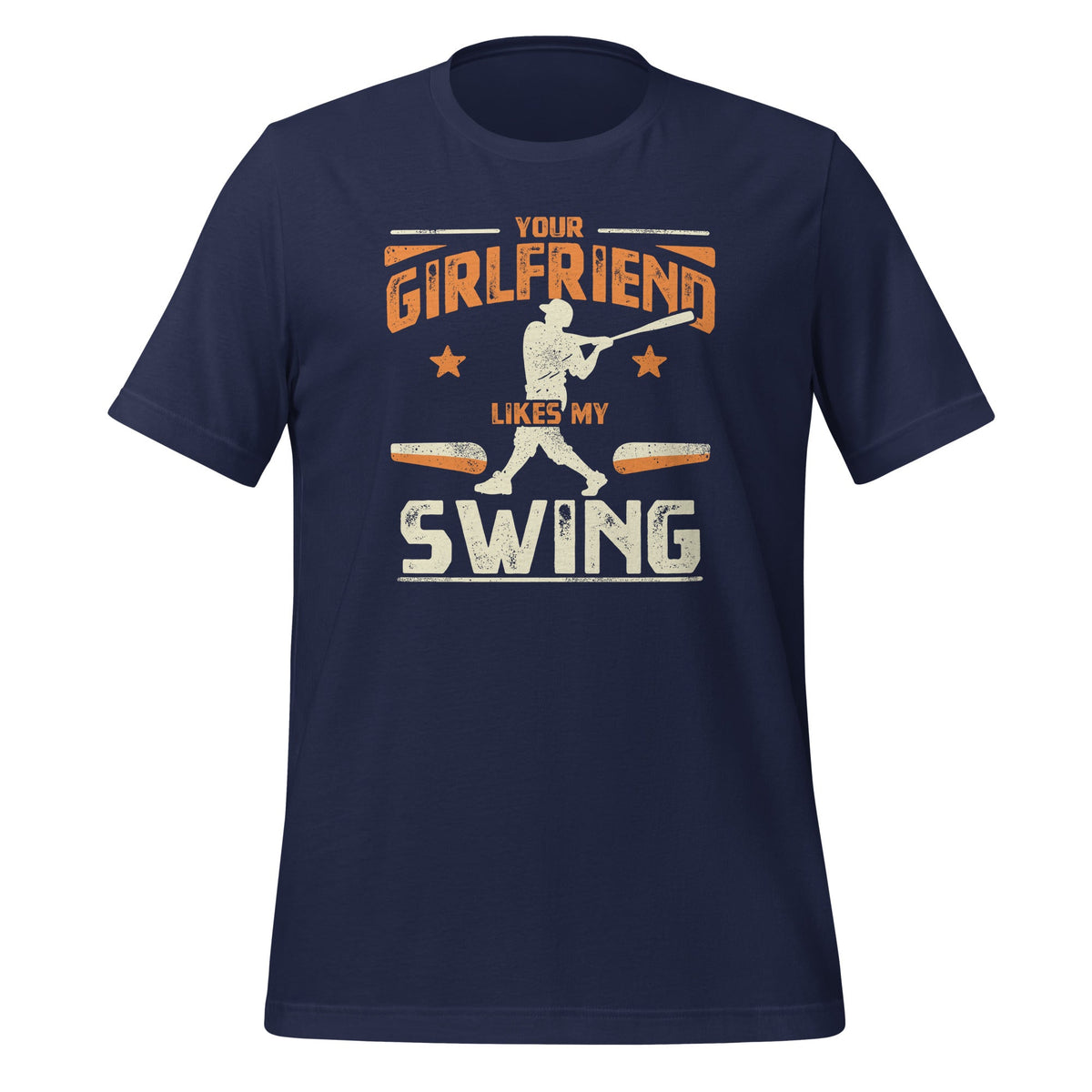 Your Girlfriend Likes My Swing Baseball Lover Funny Vintage product image 3