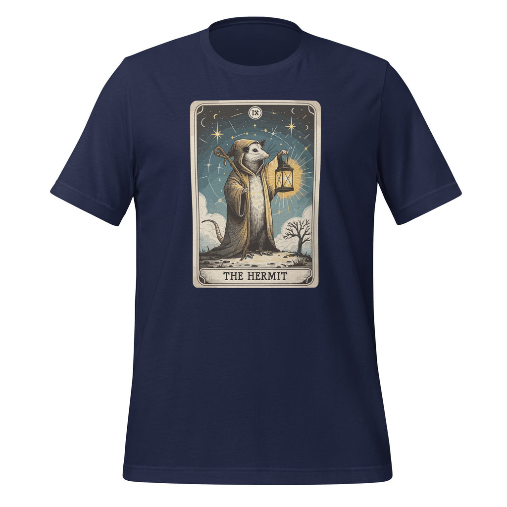 IX Hermit Funny Opossum Witch Tarot Card Possum Unisex product image 3