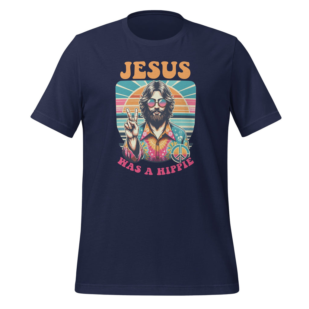 Jesus Was A Hippie Funny Groovy Christian Religious Unisex product image 3