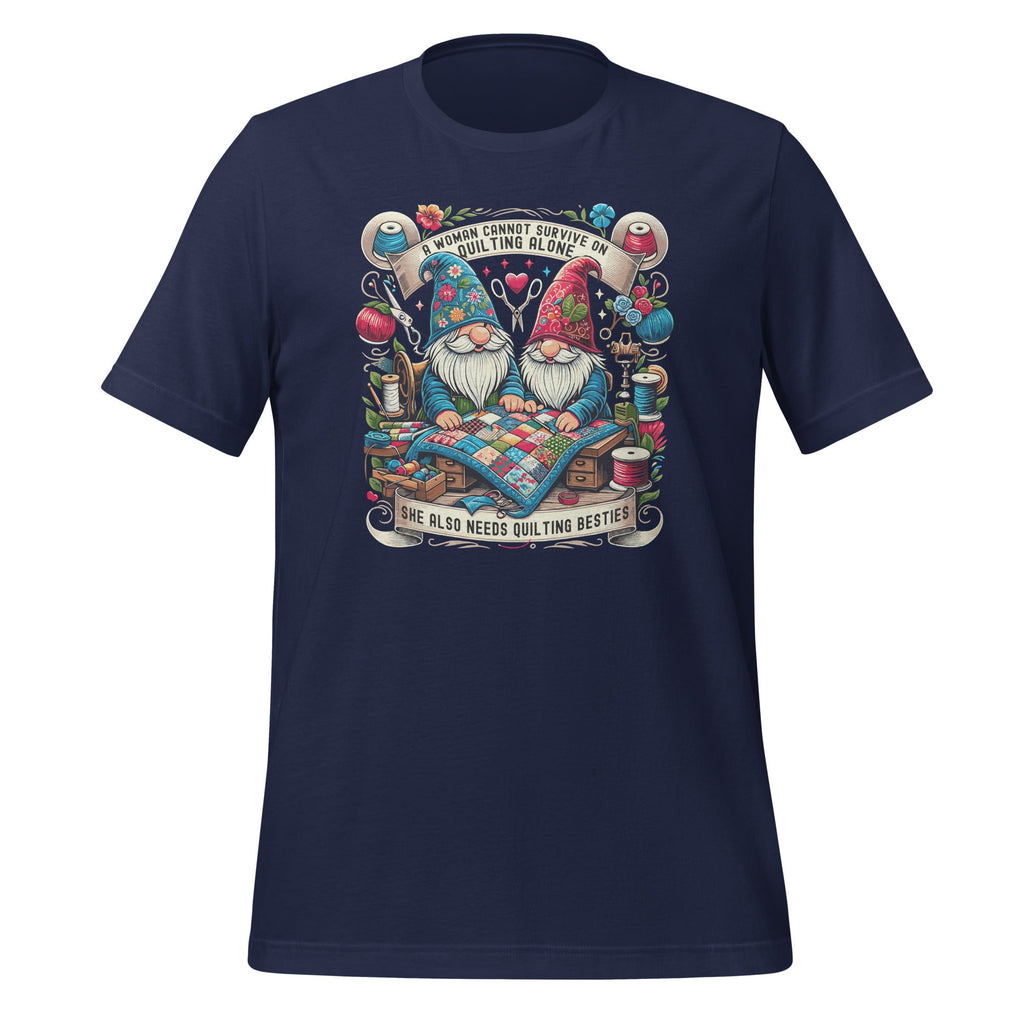 A Woman Cannot Survive On Quilting Alone Gnomes Besties product image 3