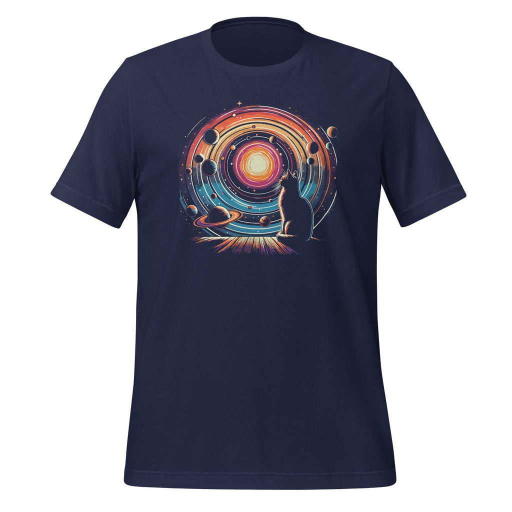 Cat Staring at Planet Saturn Space Fans Kitten Lovers product image 3