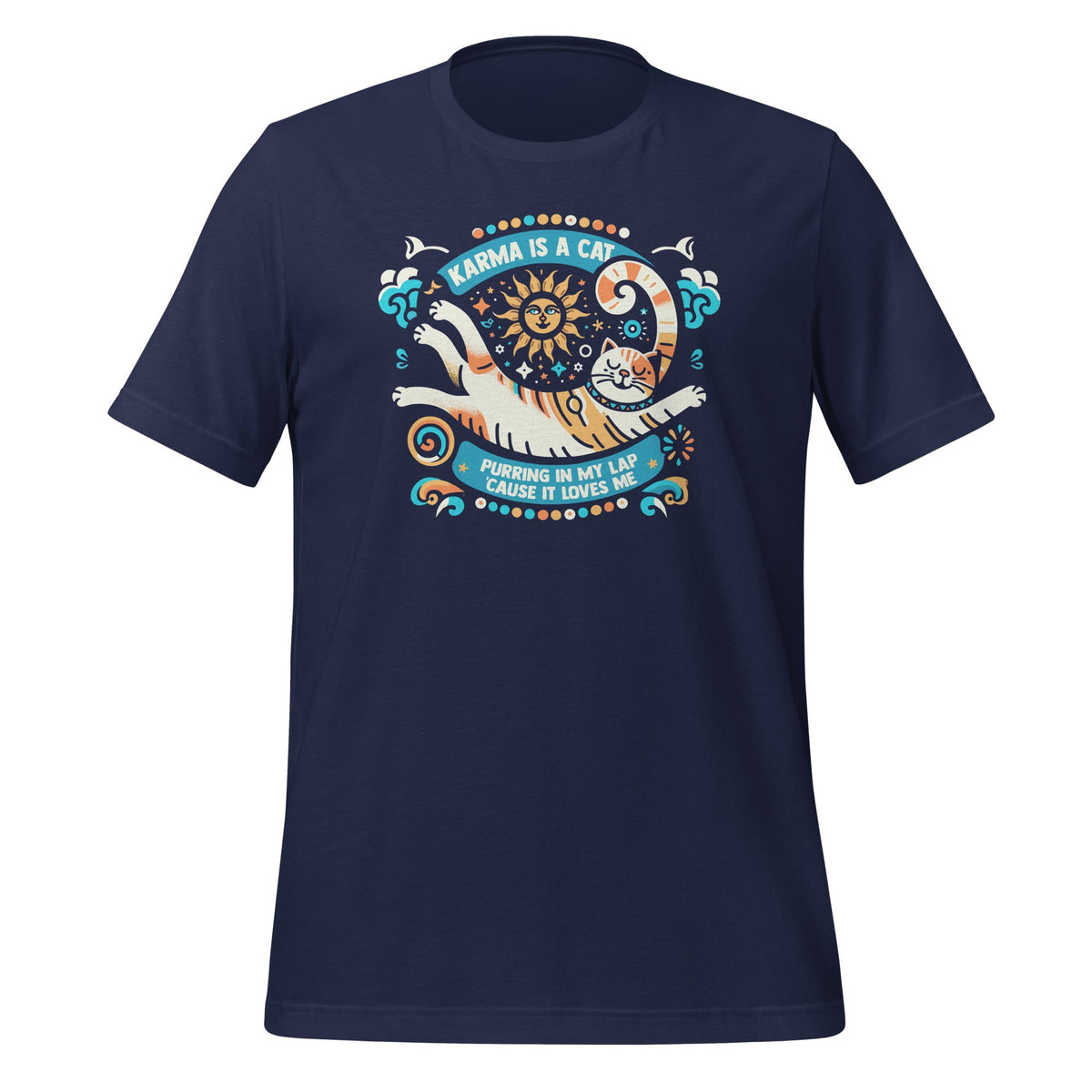 Karma Is Cat Purring In My Lap Cause It Loves Me Funny product image 3
