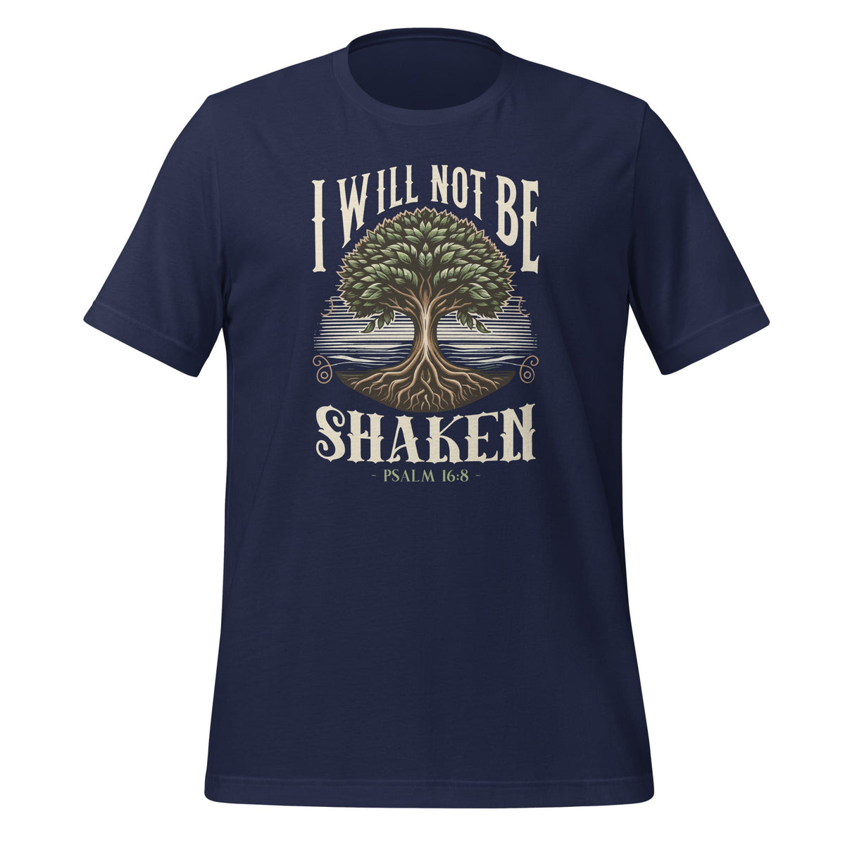 I Will Not Be Shaken Psalms 16 8 Bible Verse Saying Unisex product image 3